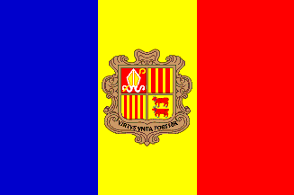 Nationella flagga, Andorra