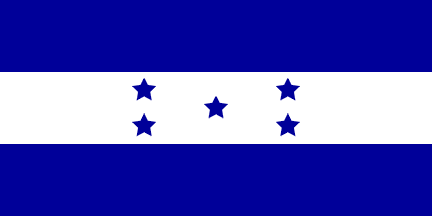 Nationella flagga, Honduras