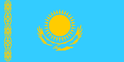 Nationella flagga, Kazakstan