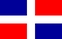 Nationella flagga, DOMINIKANSKA REPUBLIKEN